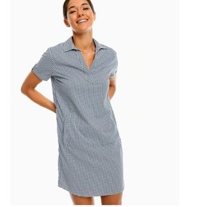 Southern Tide Blue and White Checkered Dress